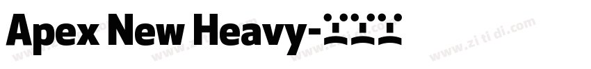 Apex New Heavy字体转换